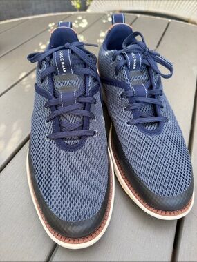 Cole Haan Navy Mesh Sneakers